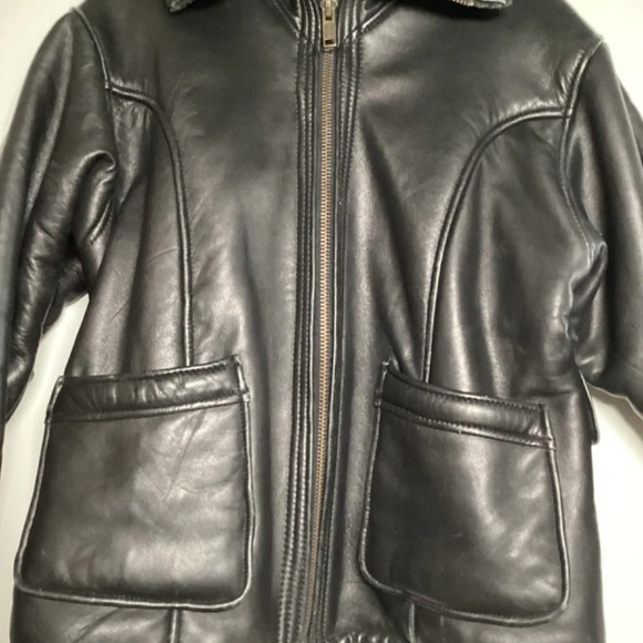COPY - Hurricane Hawkins Heavy Duty Black Leather Jacket Size Large - Aviation - Picture 4 of 16